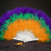Marabou Fan Mardi Gras