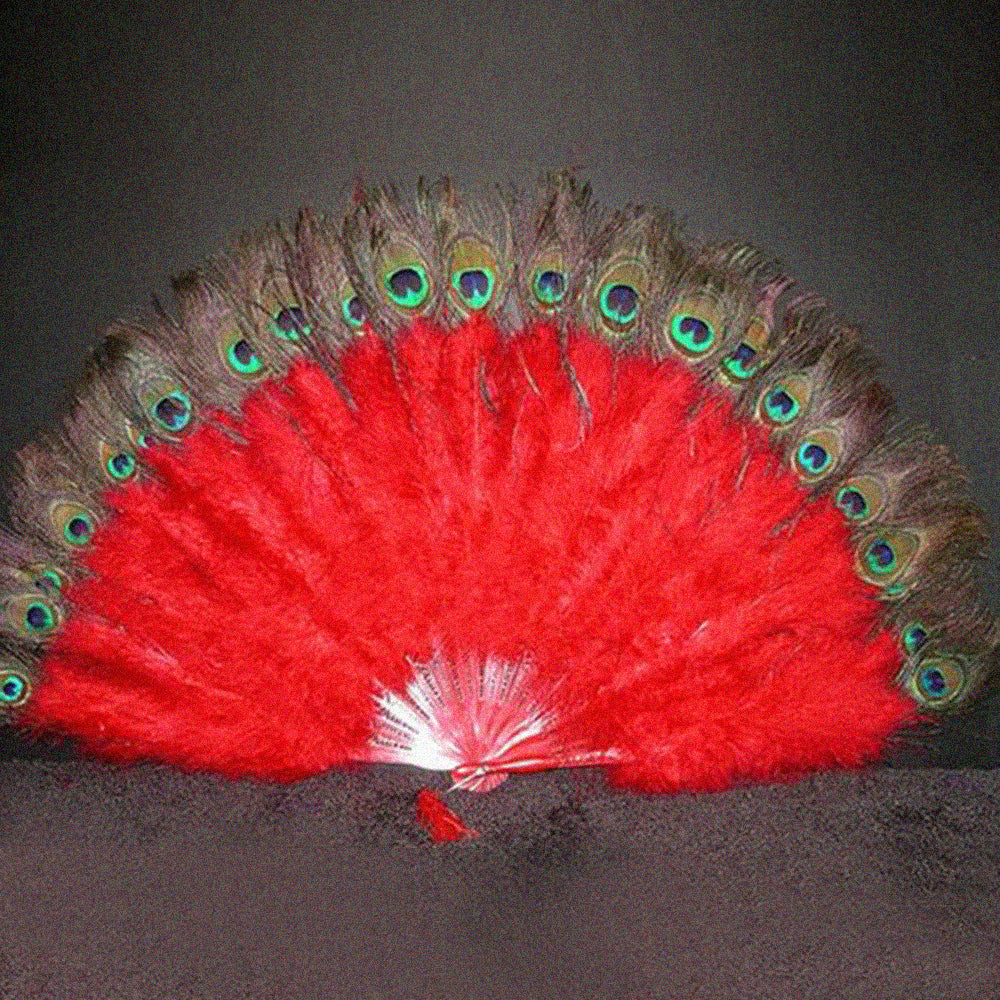 Marabou Fan w/ Peacock