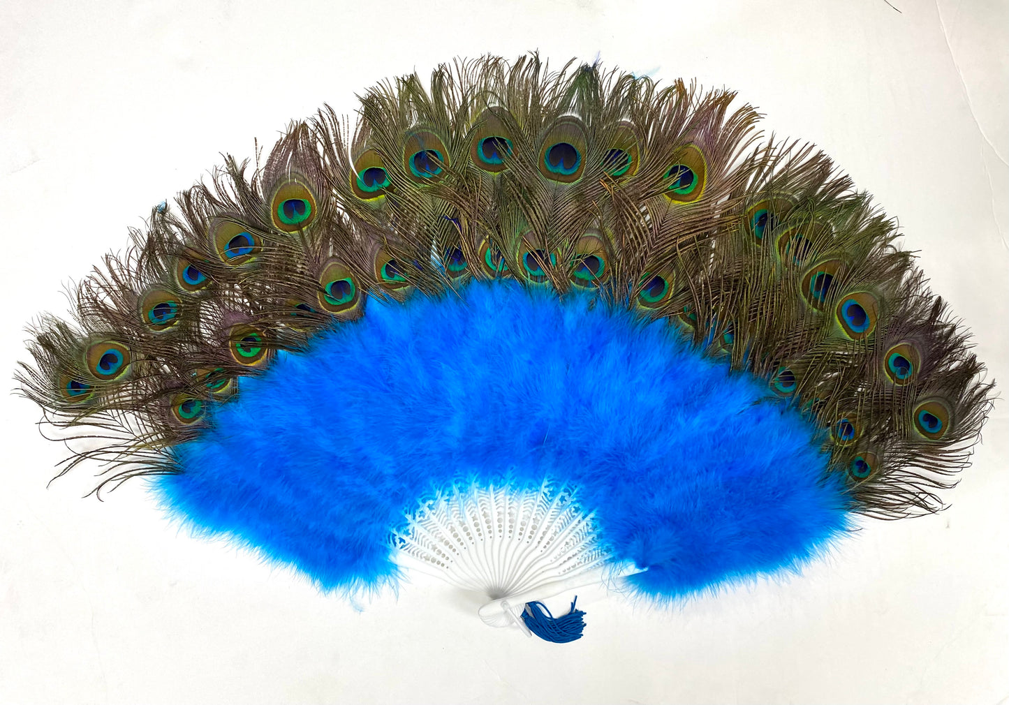 Marabou Fan w/ Double Peacock