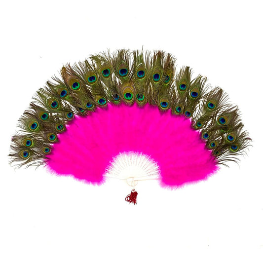 Marabou Fan w/ Double Peacock