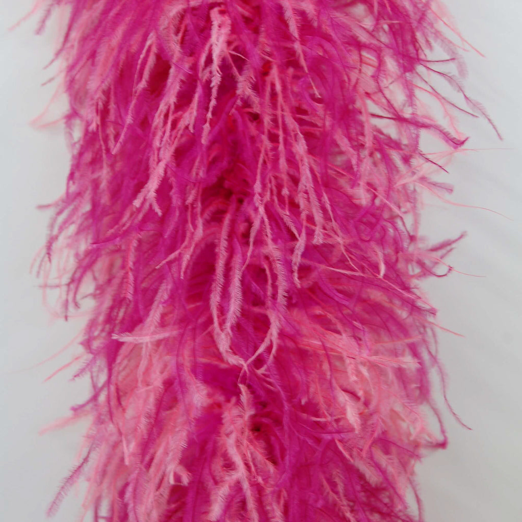 Two-Tone Feather Boa - More Colors - Light Pink/Black/White