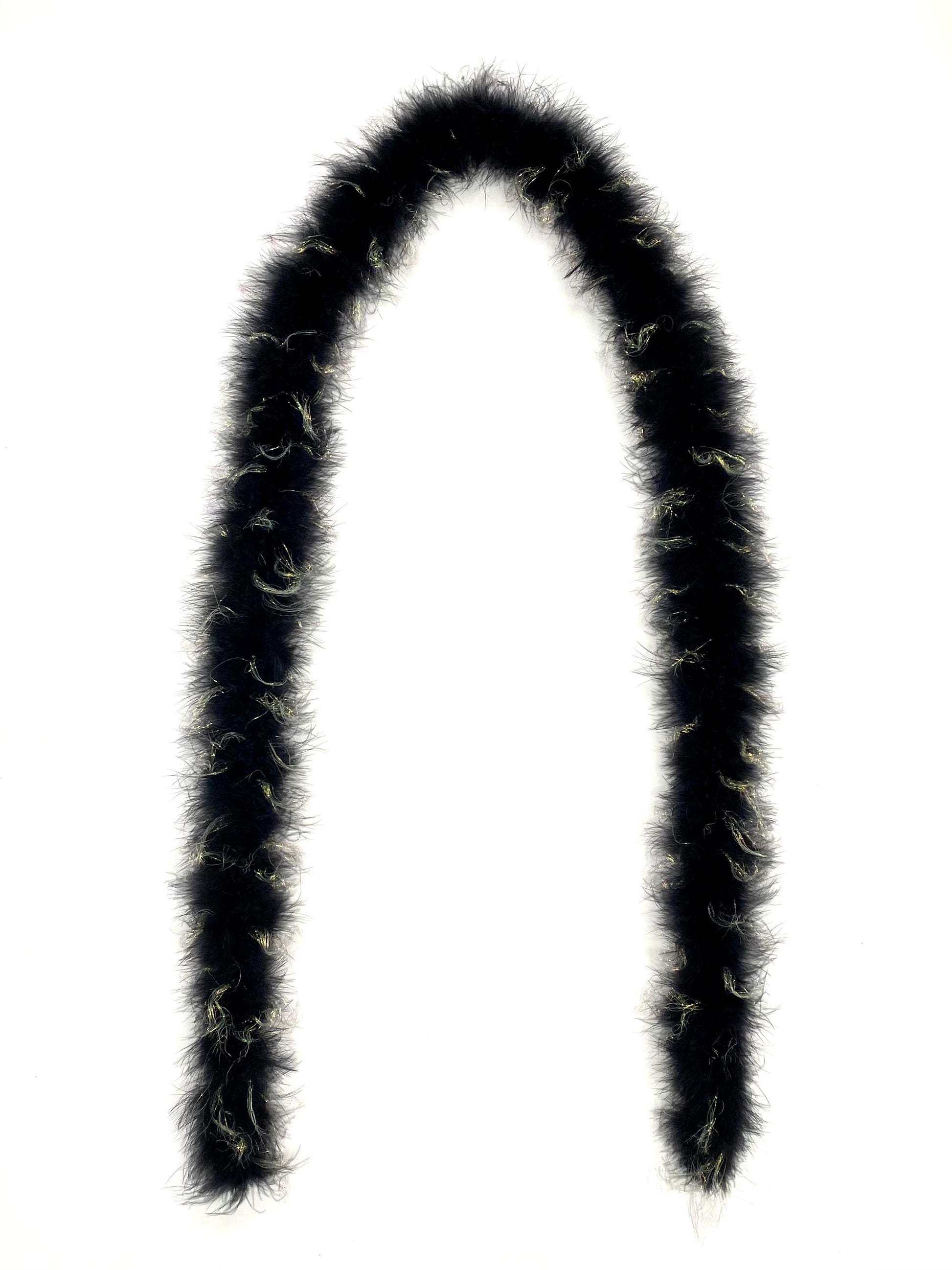 Trimits TD0076 Marabou Boa Plume Noir 1,8 m x 12 cm : .com