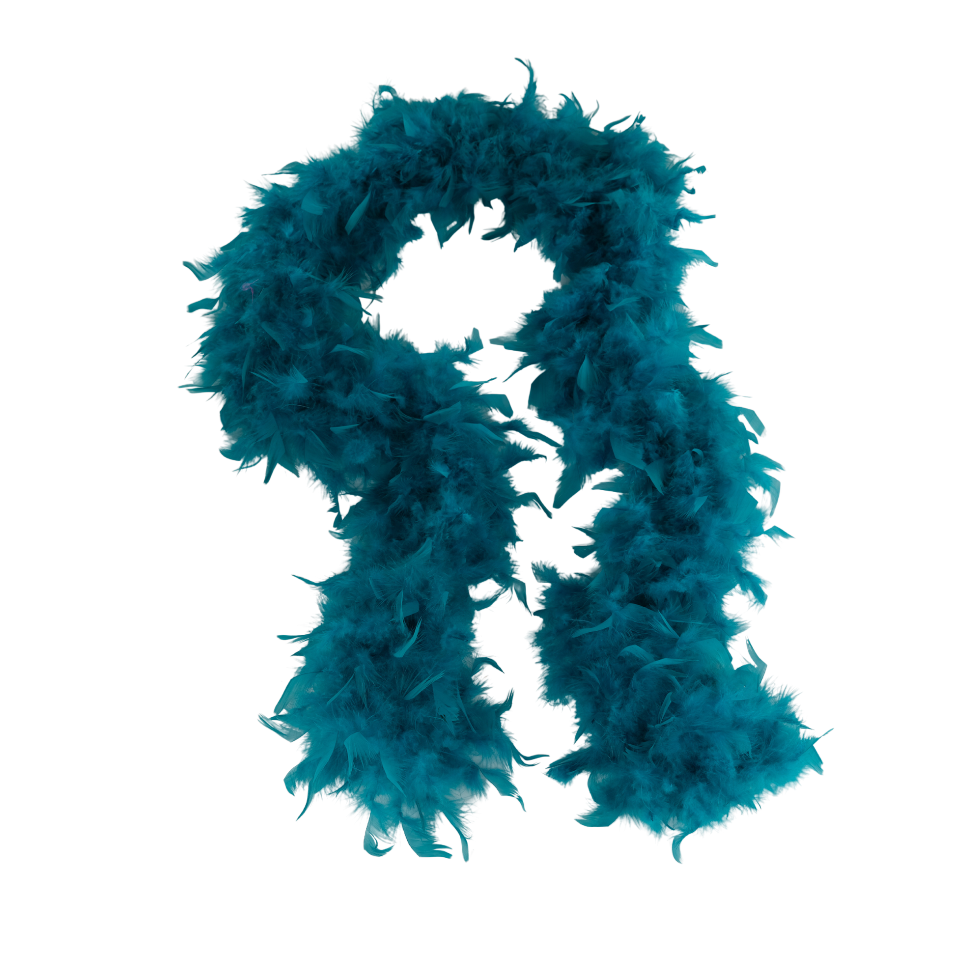 a full heavy chandelle boa laying on a white background by Eskay Feathers